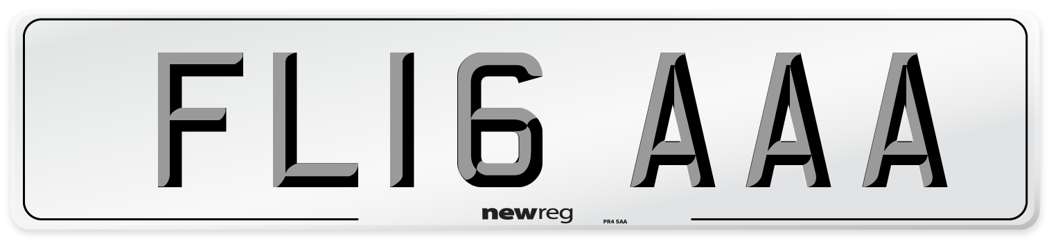 FL16 AAA Number Plate from New Reg